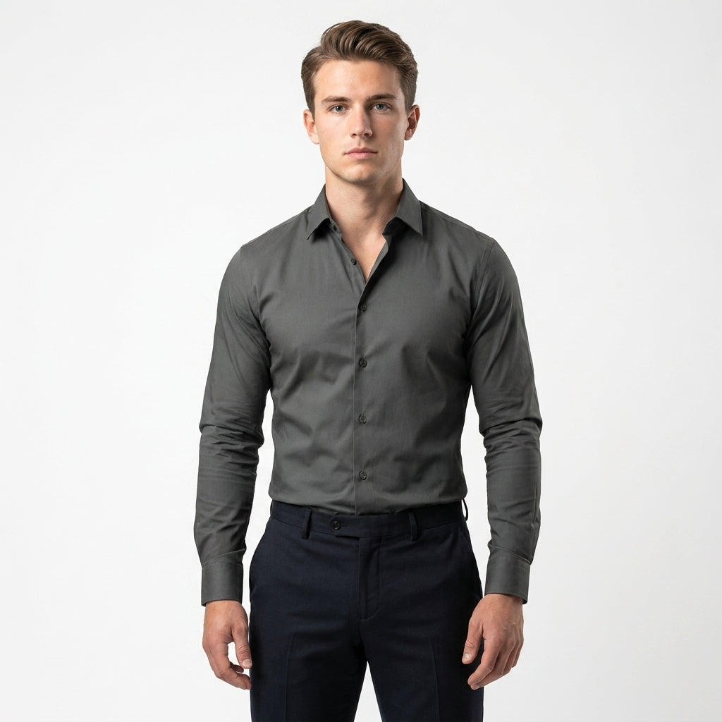 Overhemd heren klassiek regular fit