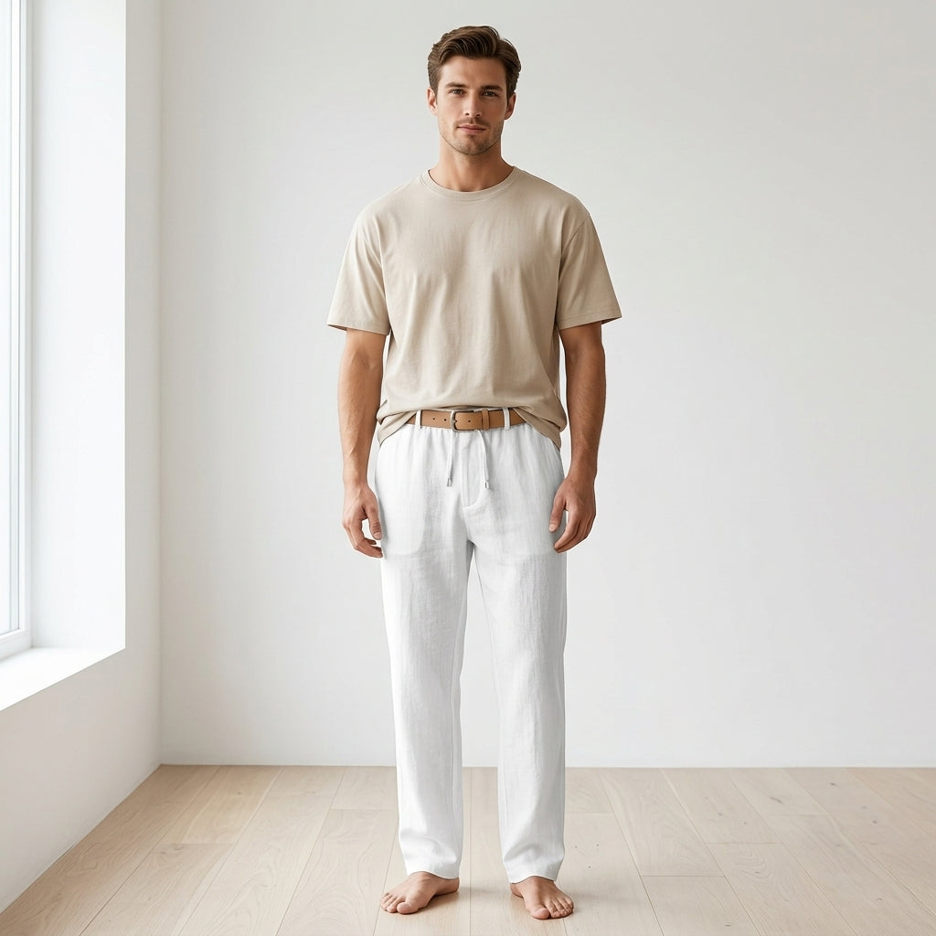 Lavenda | Zomerse Linnen Broek Voor Heren