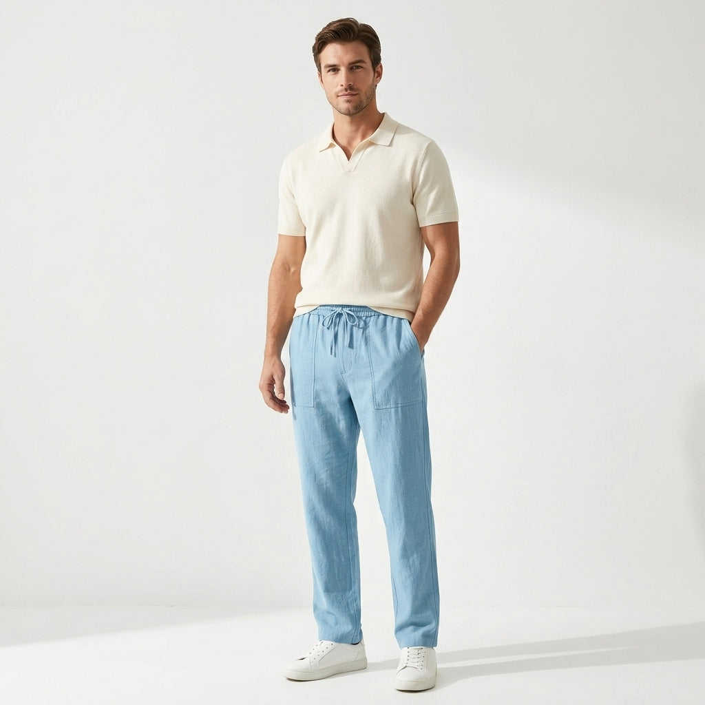 Lavenda | Zomerse Linnen Broek Voor Heren
