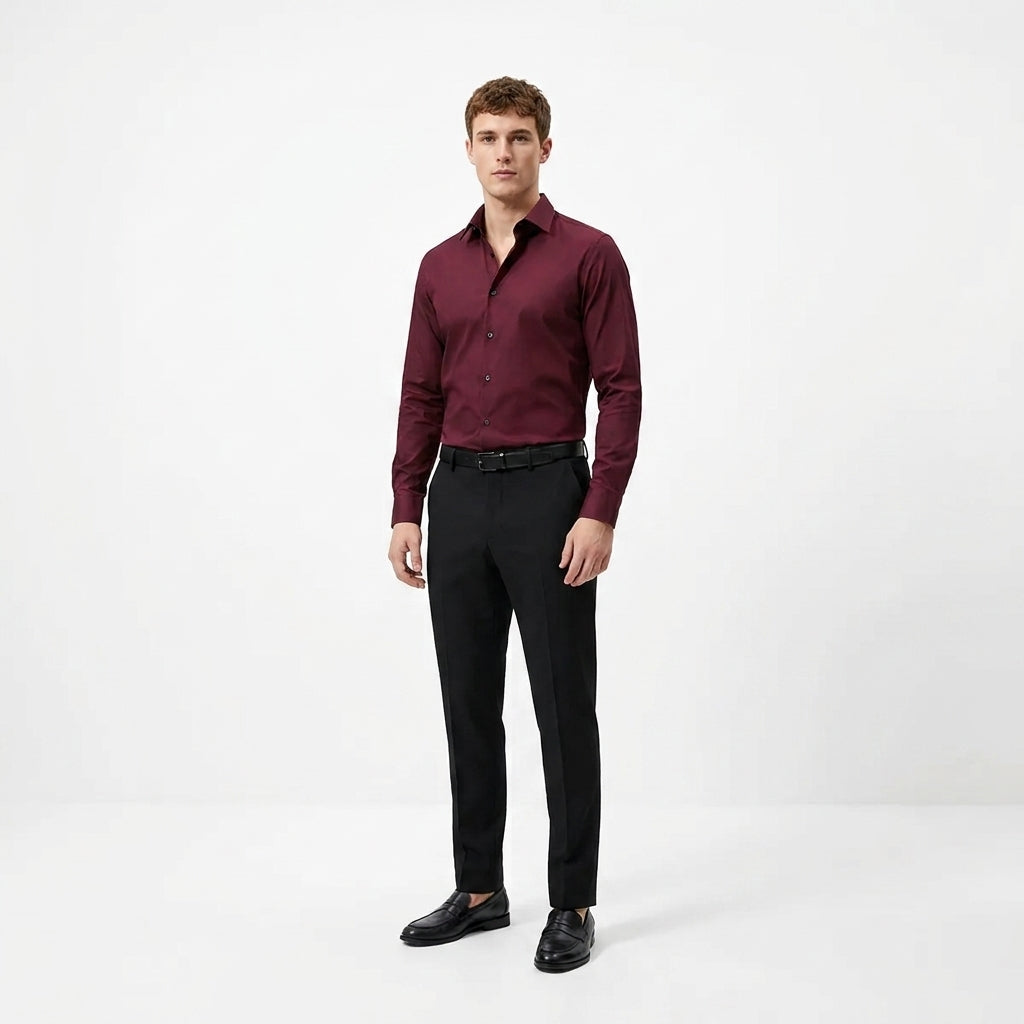 Overhemd heren klassiek regular fit