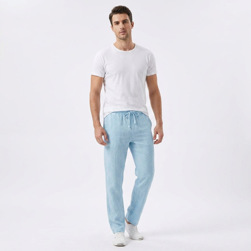 Lavenda | Casual Linnen Broek Voor Heren