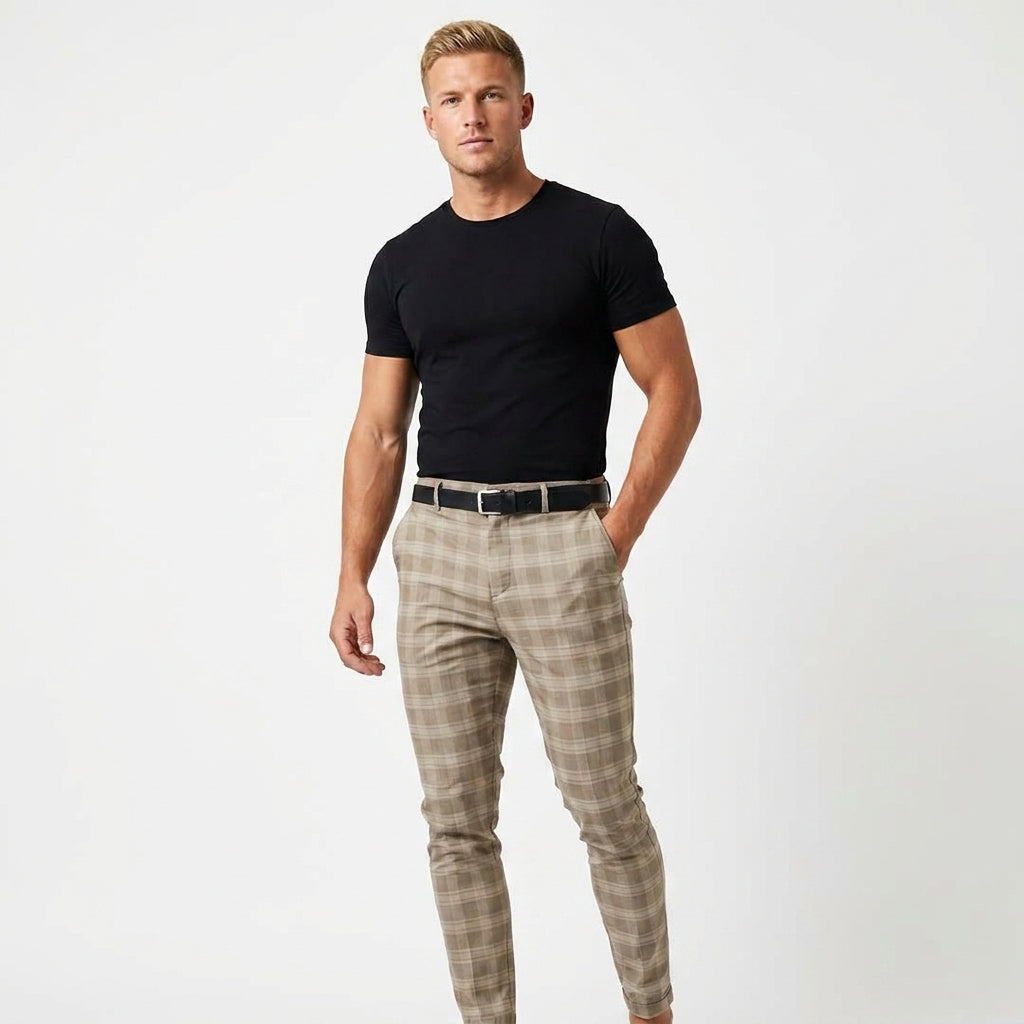 Lavenda | Geruite Broek Voor Heren