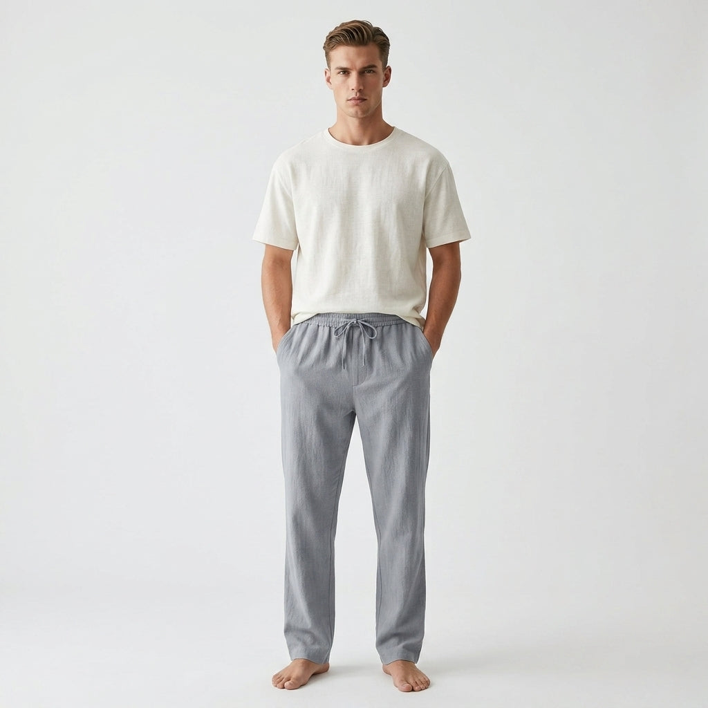Lavenda | Zomerse Linnen Broek Voor Heren