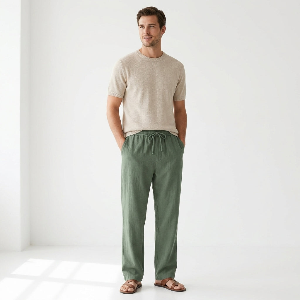 Lavenda | Zomerse Linnen Broek Voor Heren