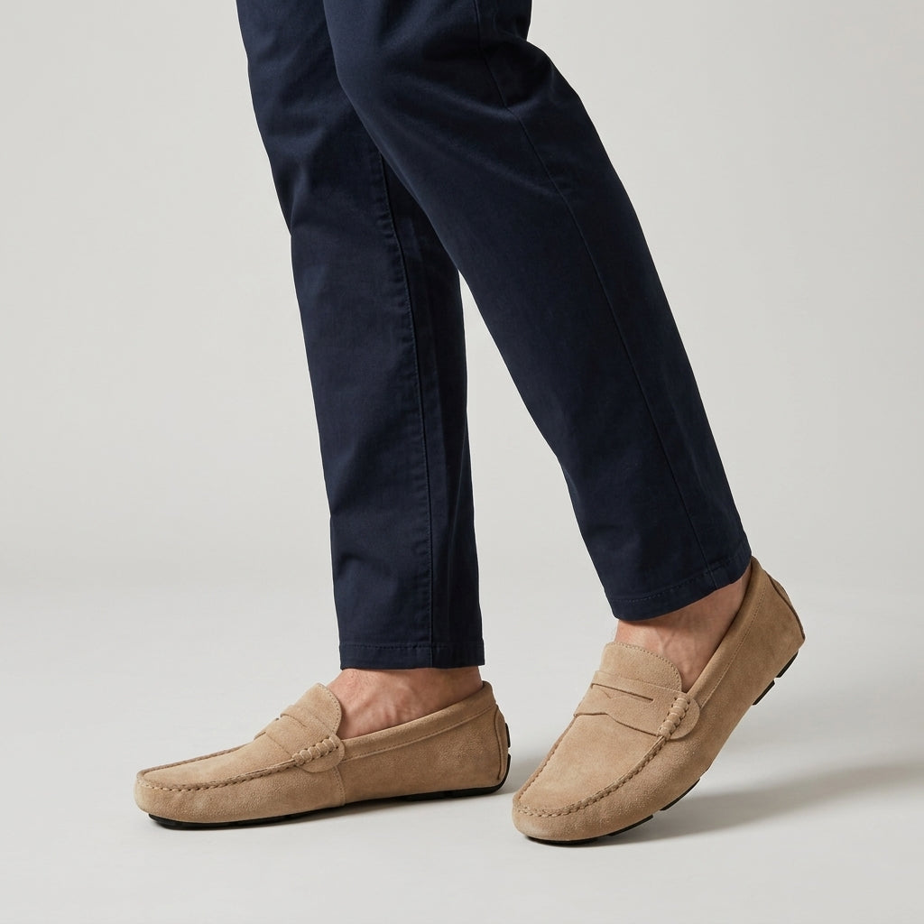 Lavenda | Suède Loafers Voor Heren