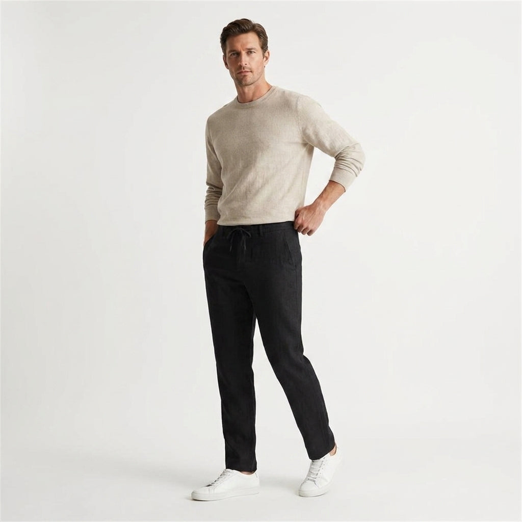 Lavenda | Casual Linnen Broek Voor Heren