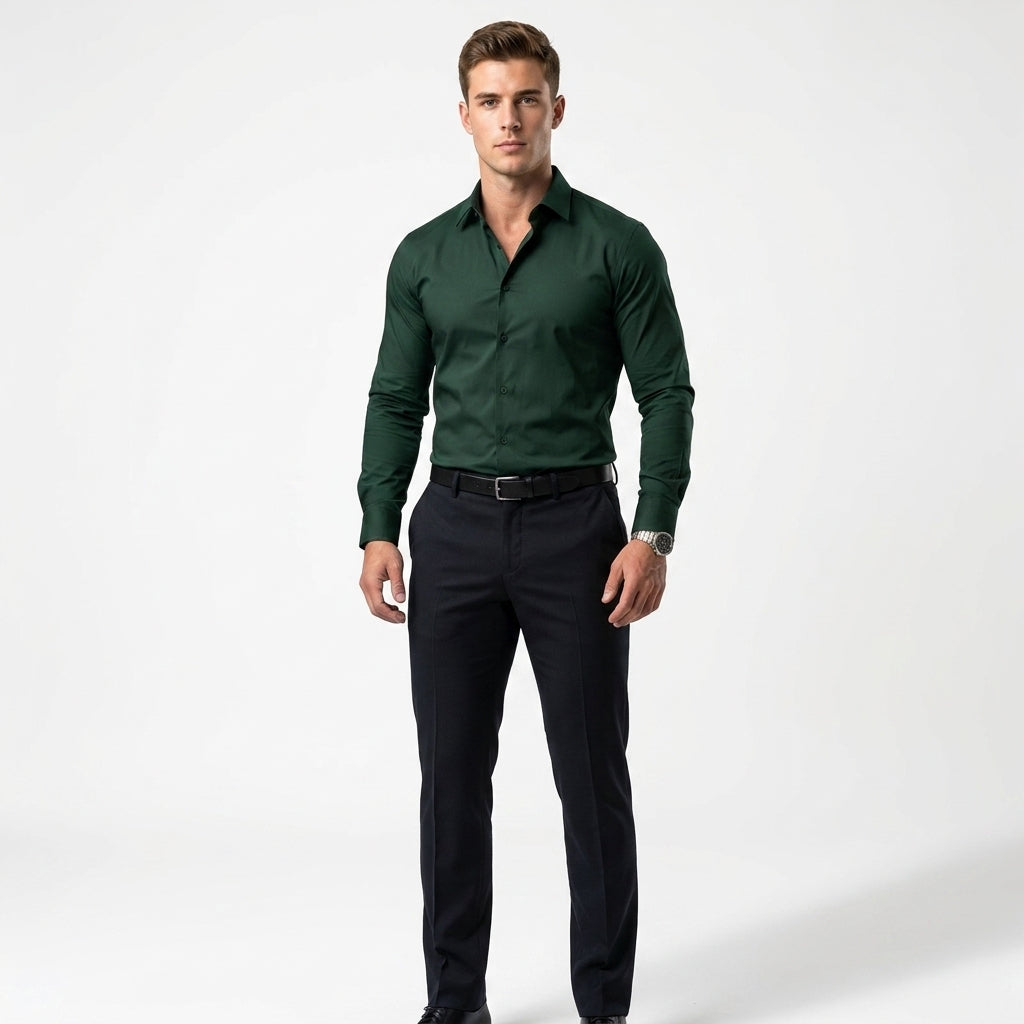Overhemd heren klassiek regular fit