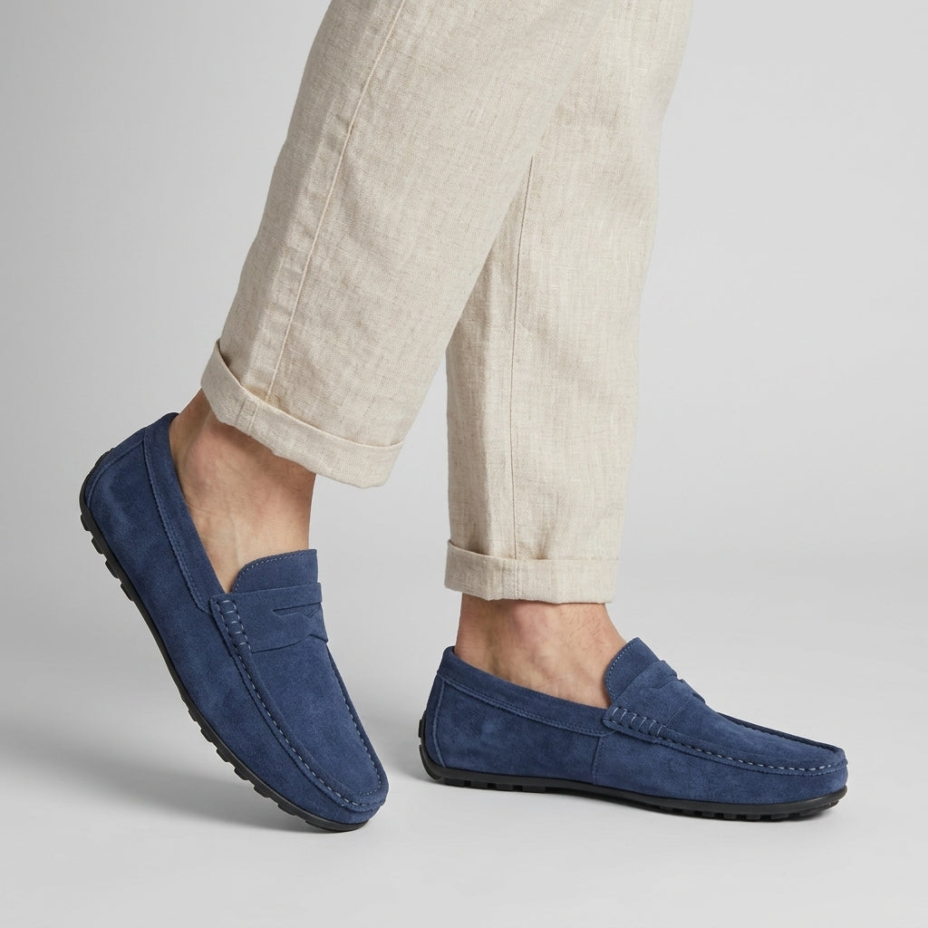 Lavenda | Suède Loafers Voor Heren