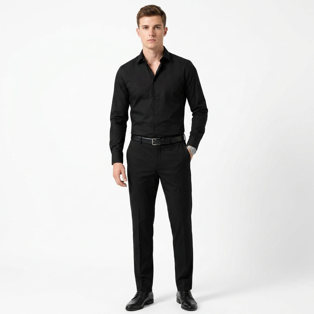 Overhemd heren klassiek regular fit