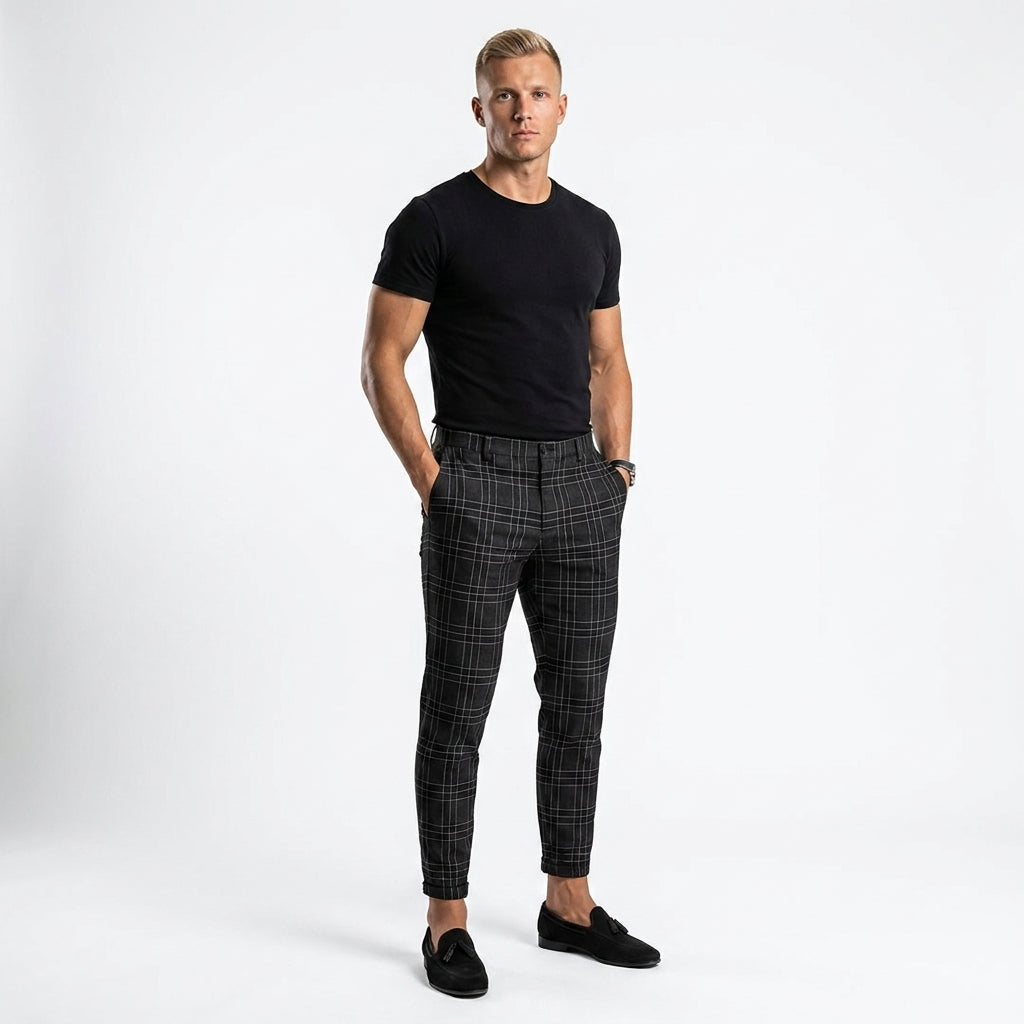 Lavenda | Geruite Broek Voor Heren