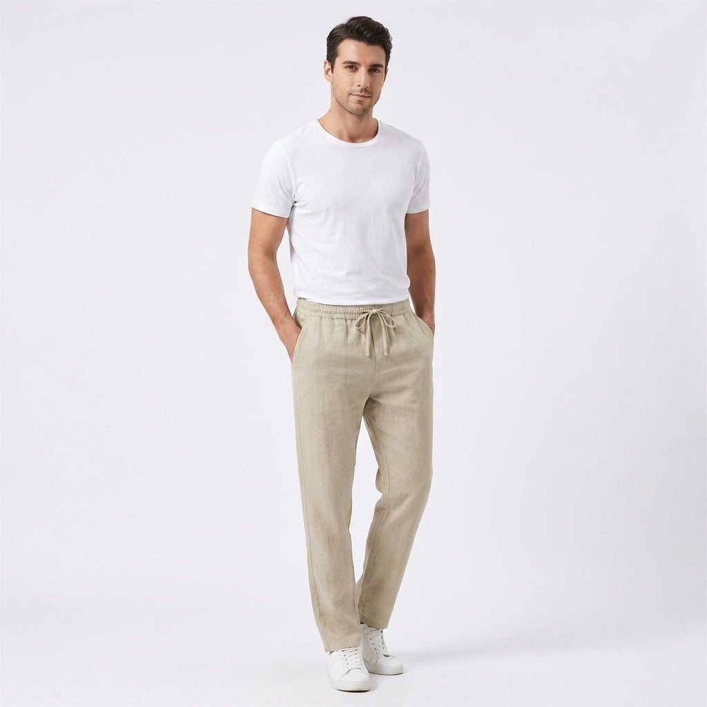Lavenda | Casual Linnen Broek Voor Heren