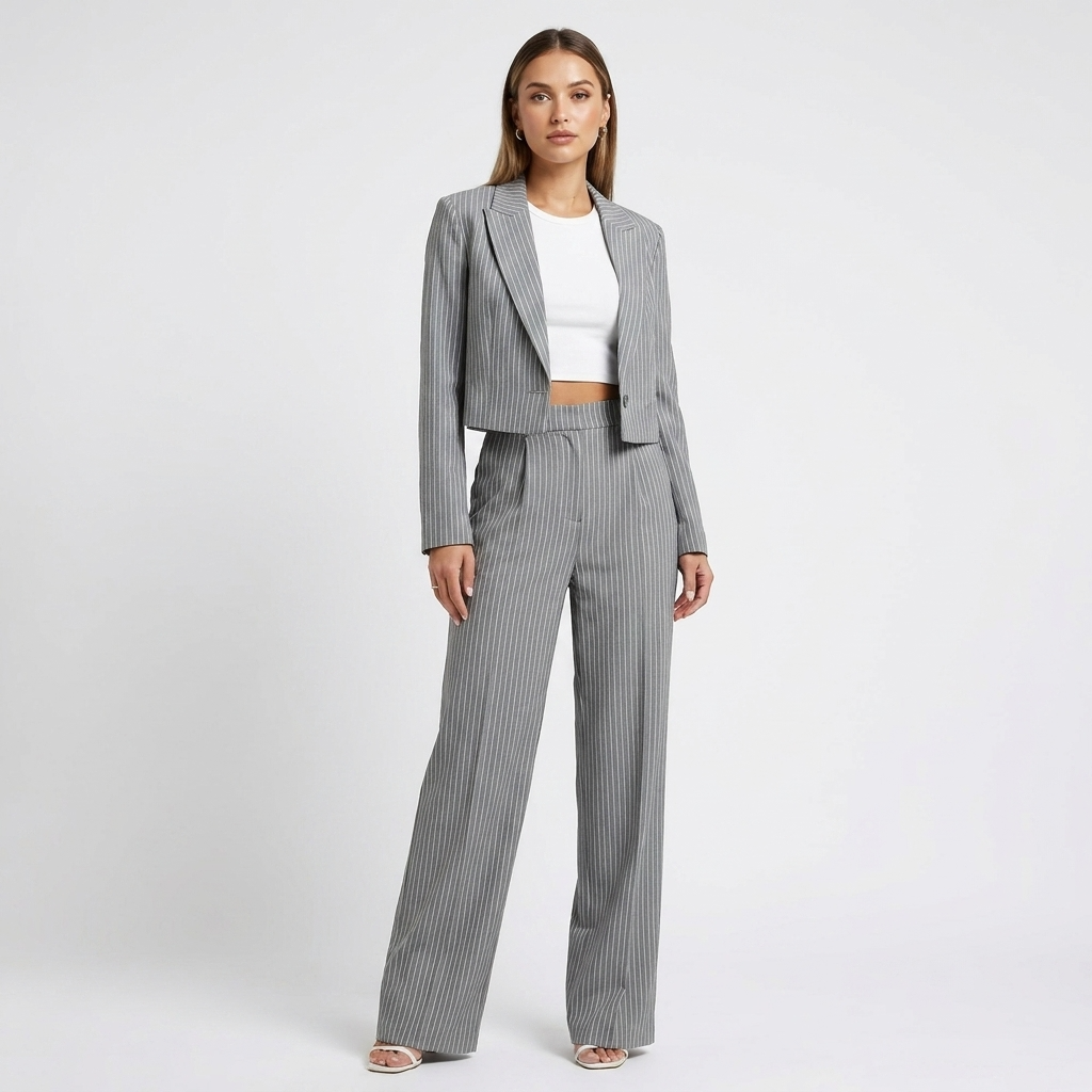 Dames set blazer en broek tweedelig elegant