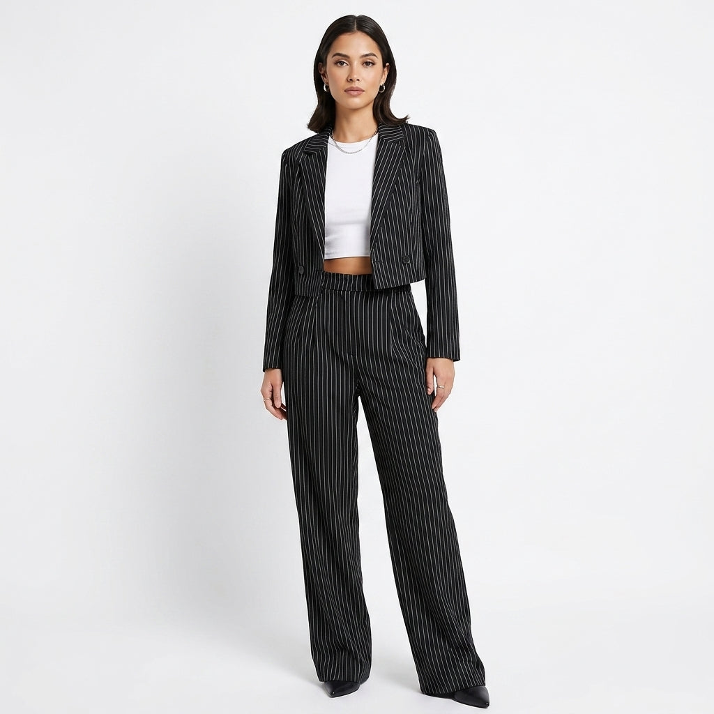 Dames set blazer en broek tweedelig elegant