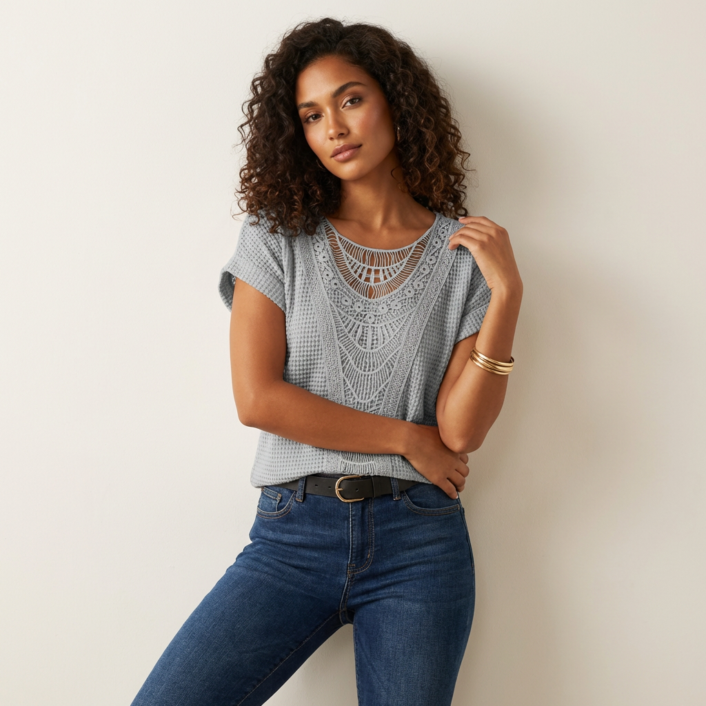 Lavenda | Kant Top Voor Dames