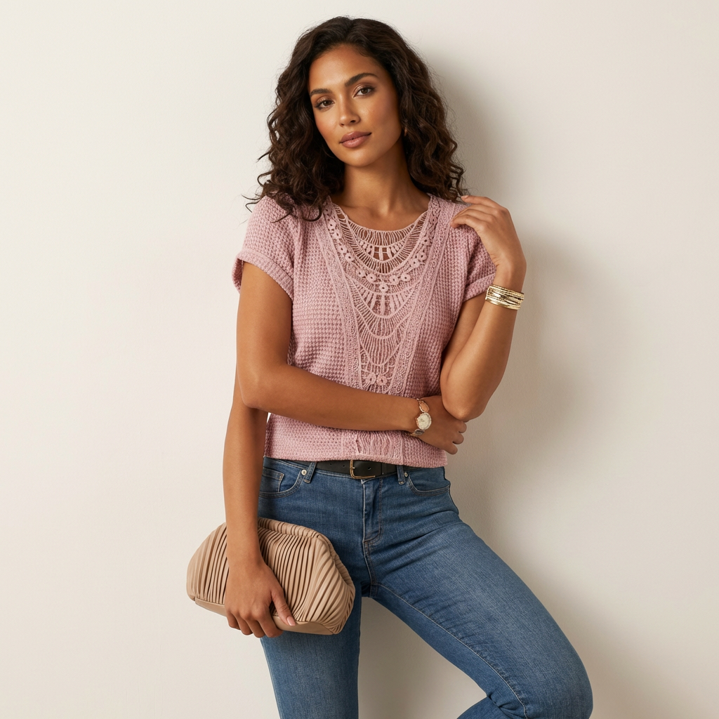 Lavenda | Kant Top Voor Dames