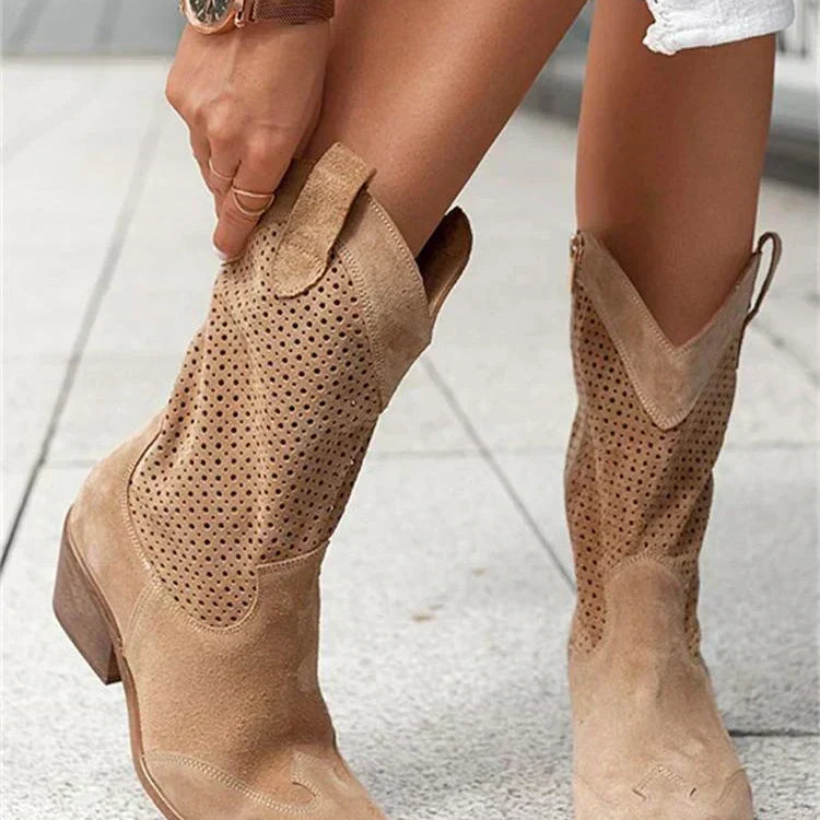 Cowboylaarzen dames leer-look veelzijdig