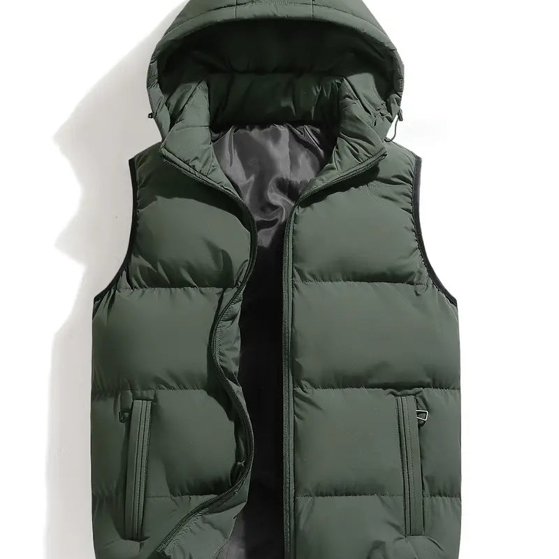 Lavenda | Bodywarmer Met Afneembare Capuchon Voor Heren